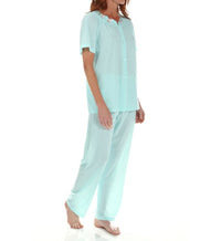 Shadowline Short Sleeve Button Down Pajama Set