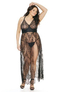 Coquette Eyelash Lace Gown