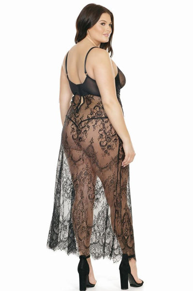 Coquette Eyelash Lace Gown