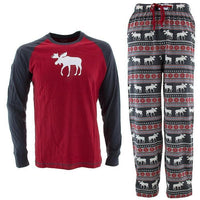 LazyOne Moose Faire Isle Long Sleeve Top