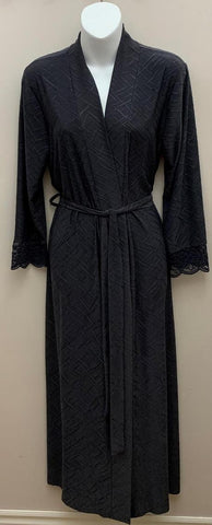 Najerika Long Robe with Lace Trim Sleeves