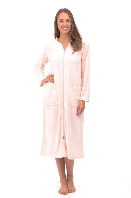 Patricia Velour Zip Robe – Indulge Boutique