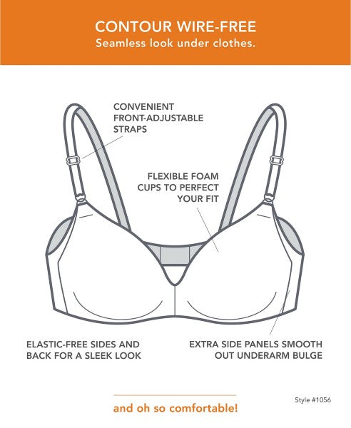 Warner's No Side Effects Wirefree Contour Bra
