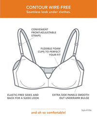 Warner's No Side Effects Wirefree Contour Bra