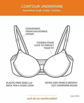WARNER'S NO SIDE EFFECTS UNDERWIRE BRA