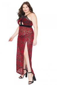 Coquette Velvet Halter Gown