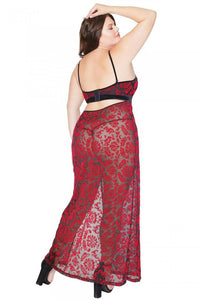 Coquette Velvet Halter Gown