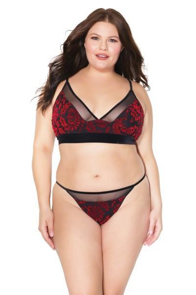 Coquette Velvet Bra and Panty Set – Indulge Boutique