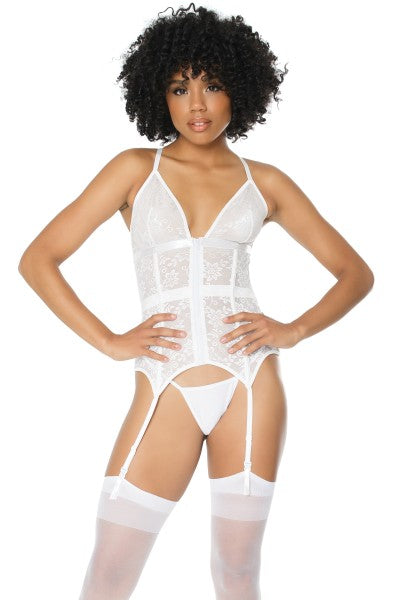 Coquette Stretch Lace Bustier