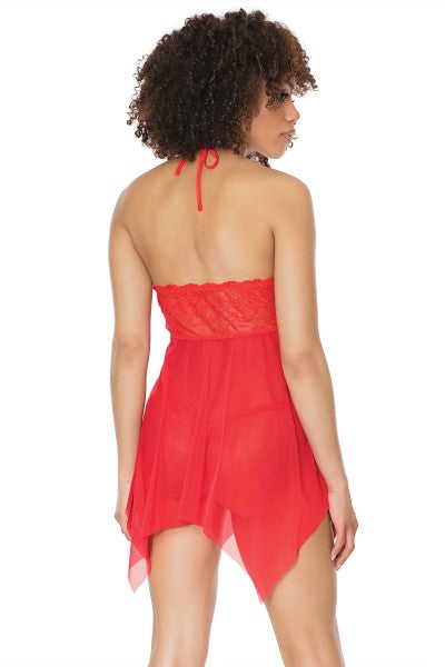 Coquette Halter Babydoll Set