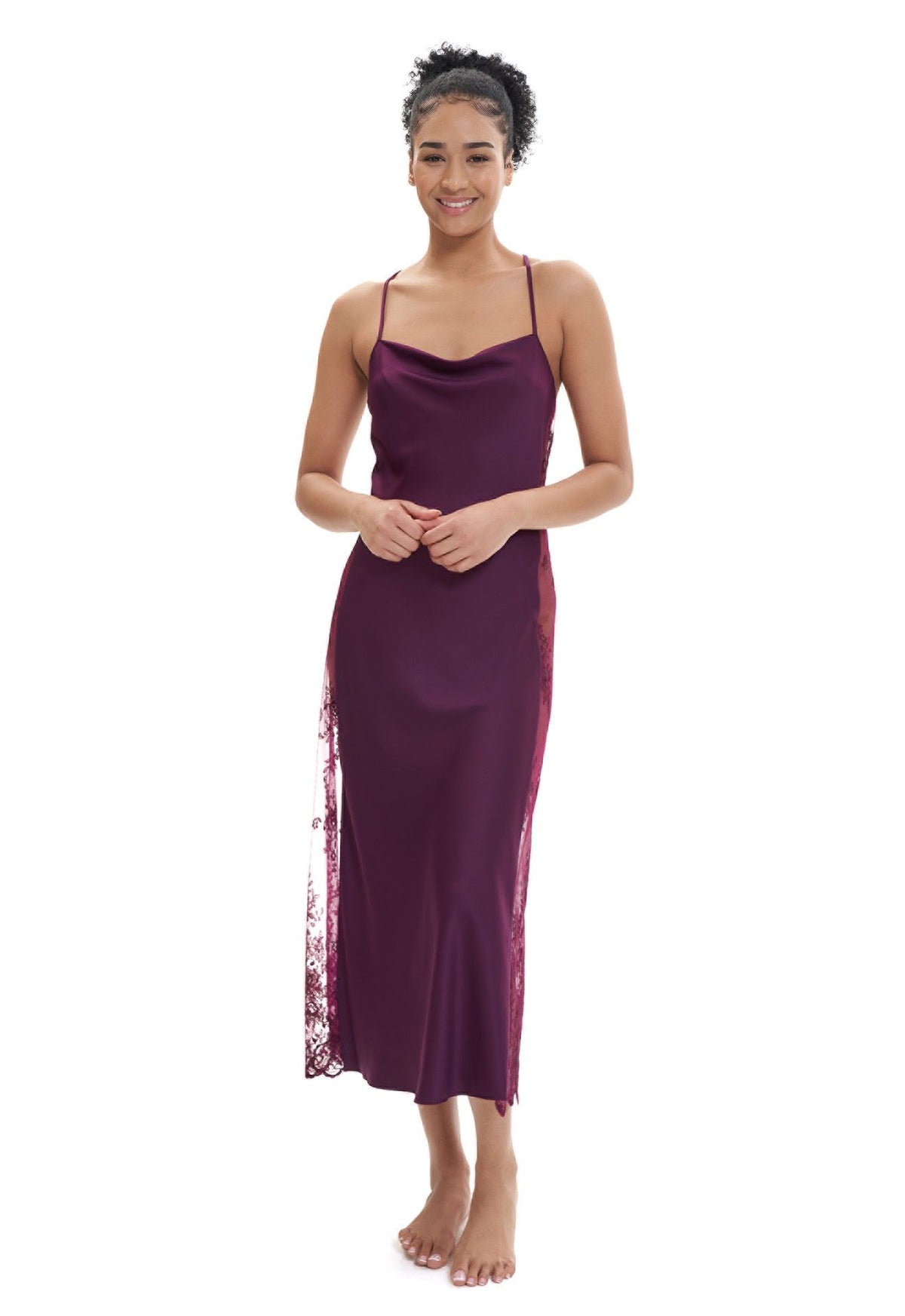Rya Darling Gown-Aubergine