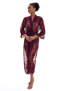 Rya Darling Long Robe-Aubergine