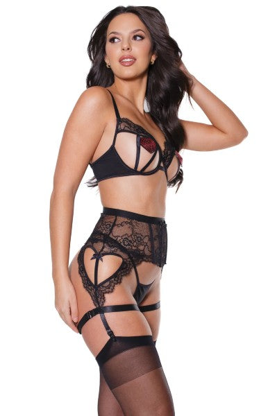 Coquette Bra, Garter & Set