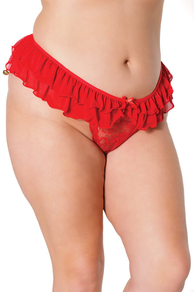 Coquette Crotchless Ruffle Panty