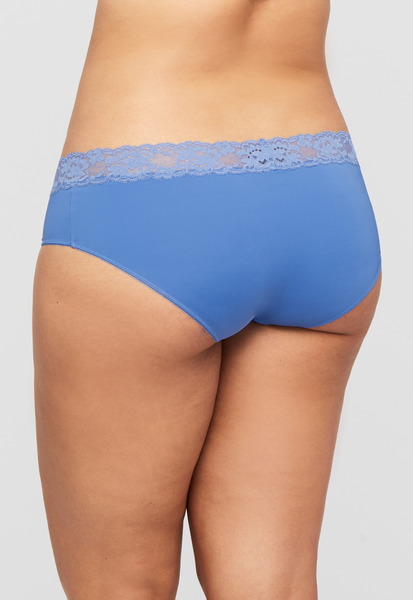 Montelle Microfiber and Lace Hipster-Riviera