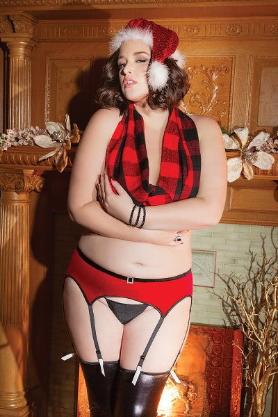 Coquette Holiday Garter Belt