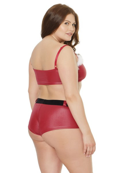 Coquette Holiday Bandeau Top and Shorts