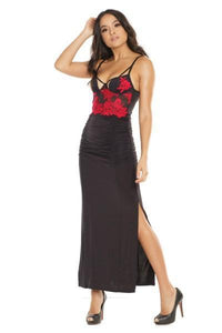 Coquette Embroidered Gown