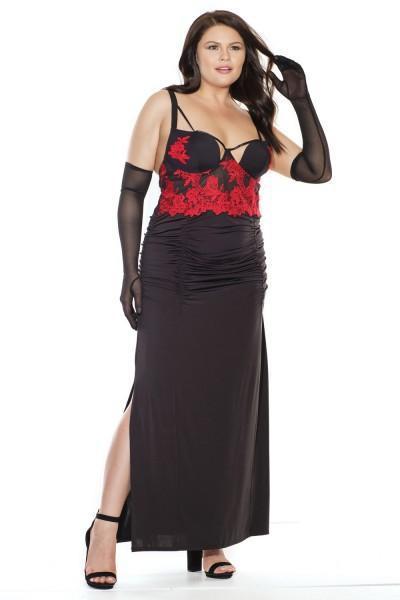 Coquette Embroidered Gown