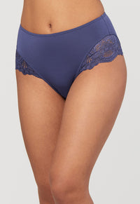 Fleur't Belle Epoque High Waisted Brief-Oxford Blue