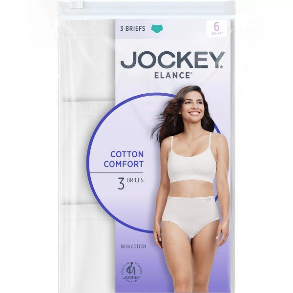 Jockey Elance Cotton Comfort Brief-3 Pk