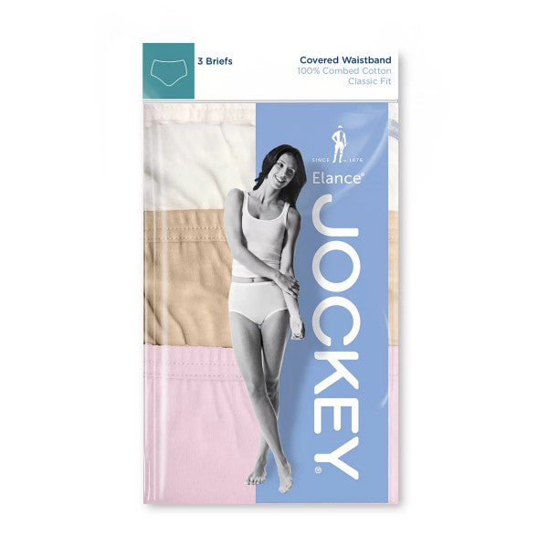 Jockey Elance Cotton Comfort Brief-3 Pk