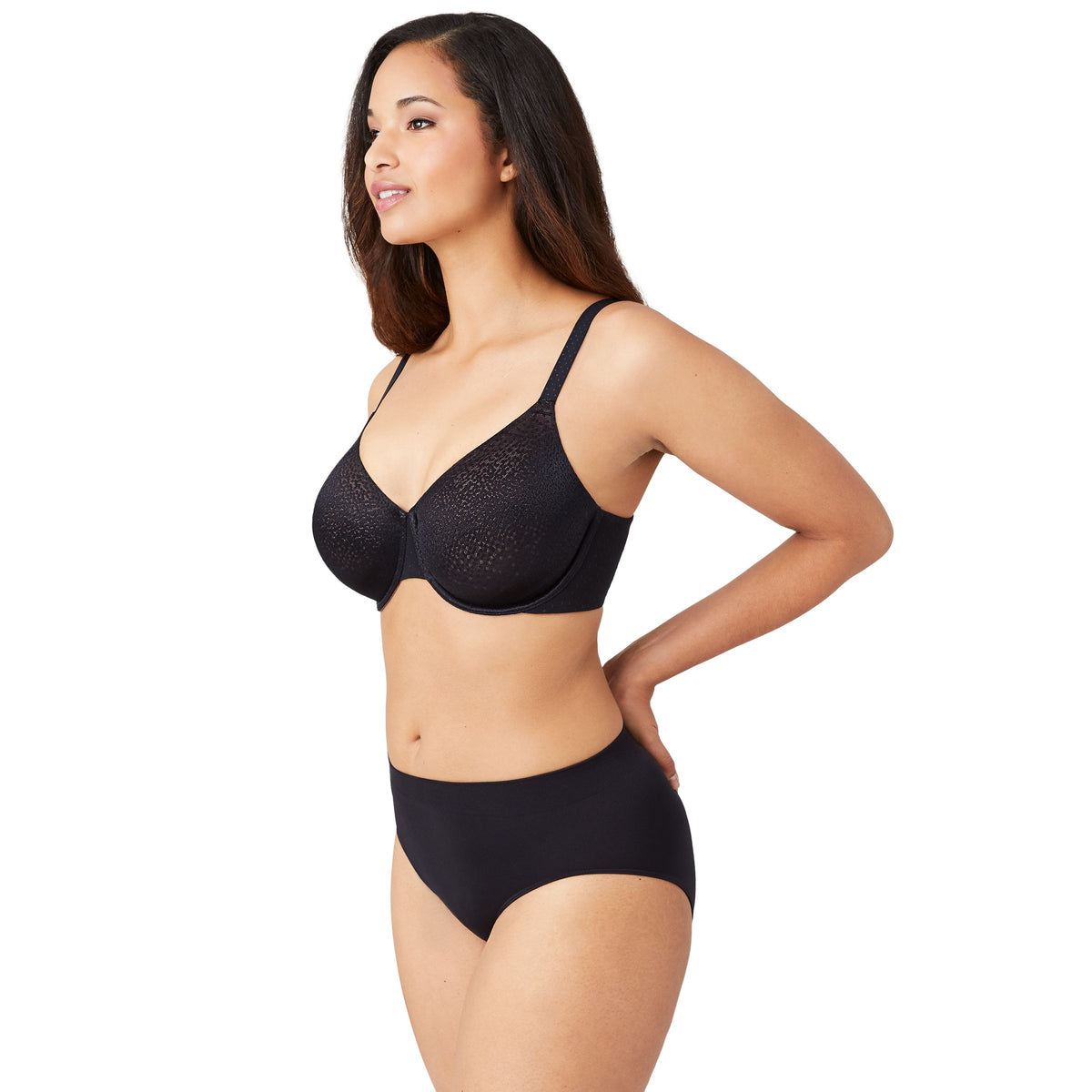Wacoal Back Appeal Underwire Bra-Black