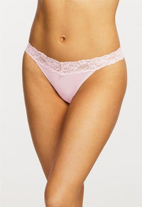 Montelle Microfiber and Lace Thong