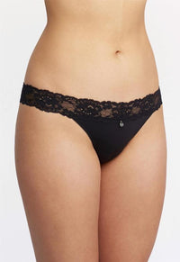 Montelle Microfiber and Lace Thong