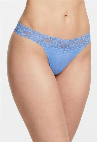 Montelle Microfiber and Lace Thong