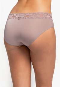 Montelle Microfiber and Lace Hipster