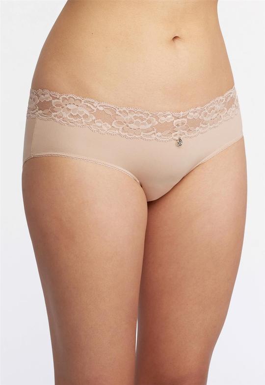Montelle Microfiber and Lace Hipster