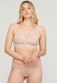 Montelle Lace Bralette-Champagne