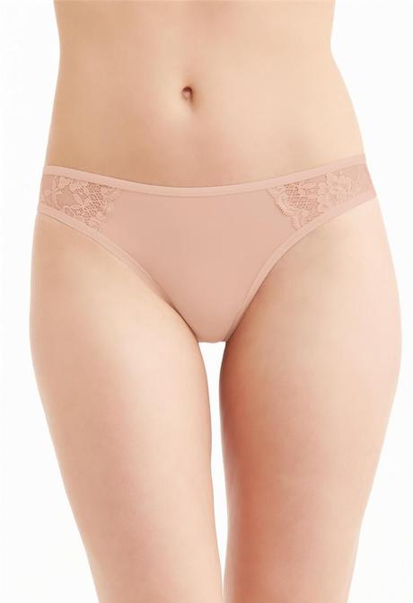Montelle Microfiber and Lace Thong