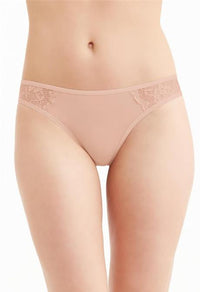 Montelle Microfiber and Lace Thong