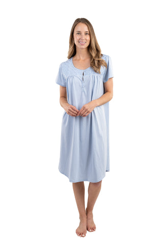 Creme Floral Embroidered Nightgown – KOI Sleepwear