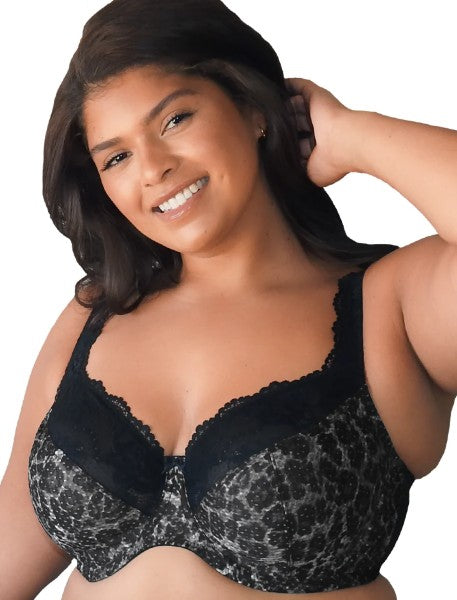 FitFully Yours Serena Black Leopard Bra