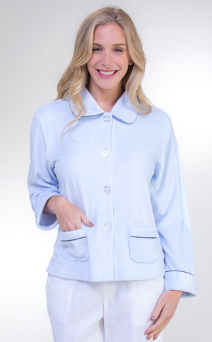 Kayanna Soft Velour Bed Jacket