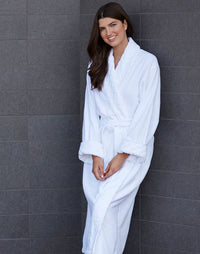 Mansfield Elegant Terry Velour Shawl Robe