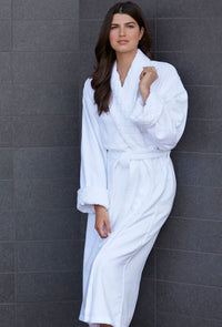 Mansfield Elegant Terry Velour Shawl Robe