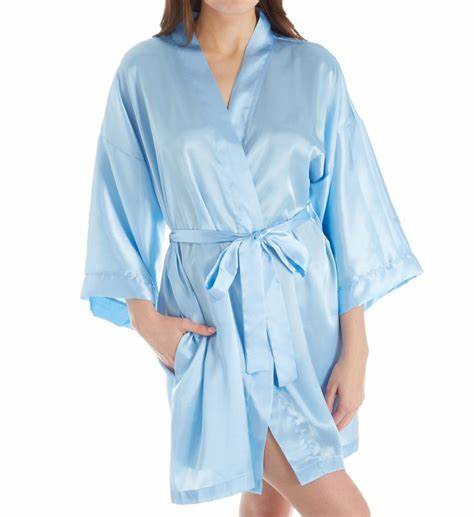 Shadowline Satin Wrap Robe