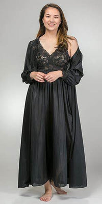 Shadowline Tulip Hem Lace Nightgown