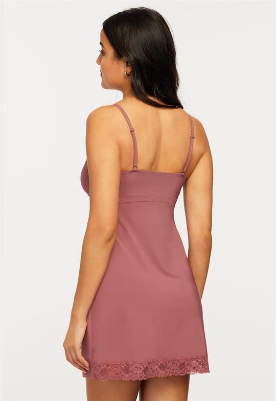 Montelle Microfiber and Lace Chemise-Small only