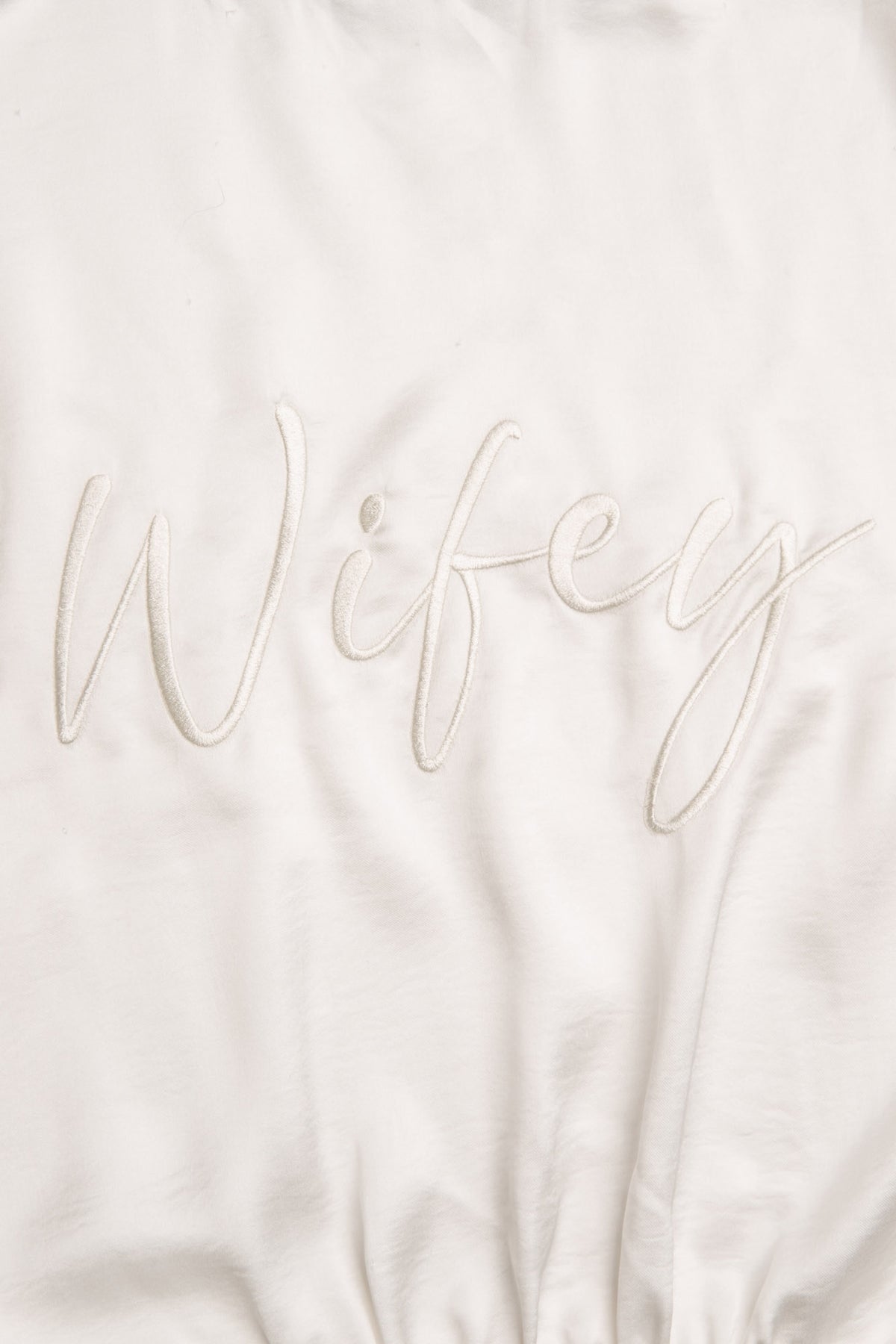 PJ Salvage Wifey Embroidery Aloe Infused Robe