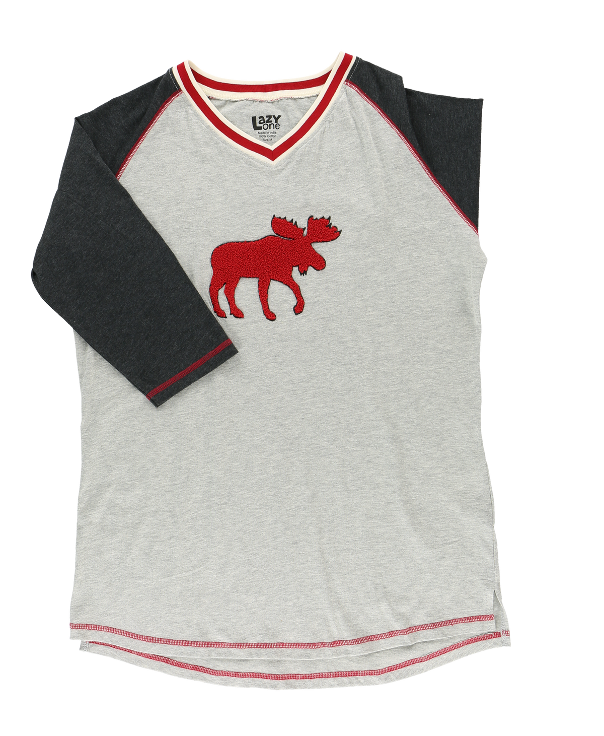 LazyOne Cabin Moose Tunic Top