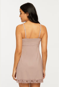 Montelle Microfiber and Lace Chemise