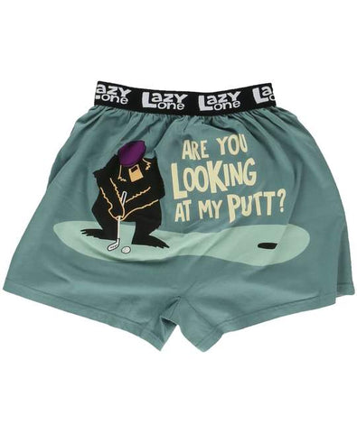 LazyOne Are You Looking At My Putt Boxer