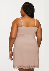 Montelle Microfiber and Lace Chemise