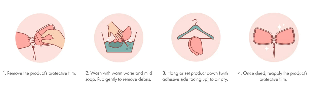 Circle Circle Dot Dot Reusable Silicone Adhesive Bra