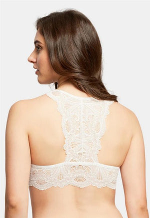 Fleur't Lace T-Back Bralette-Chantilly